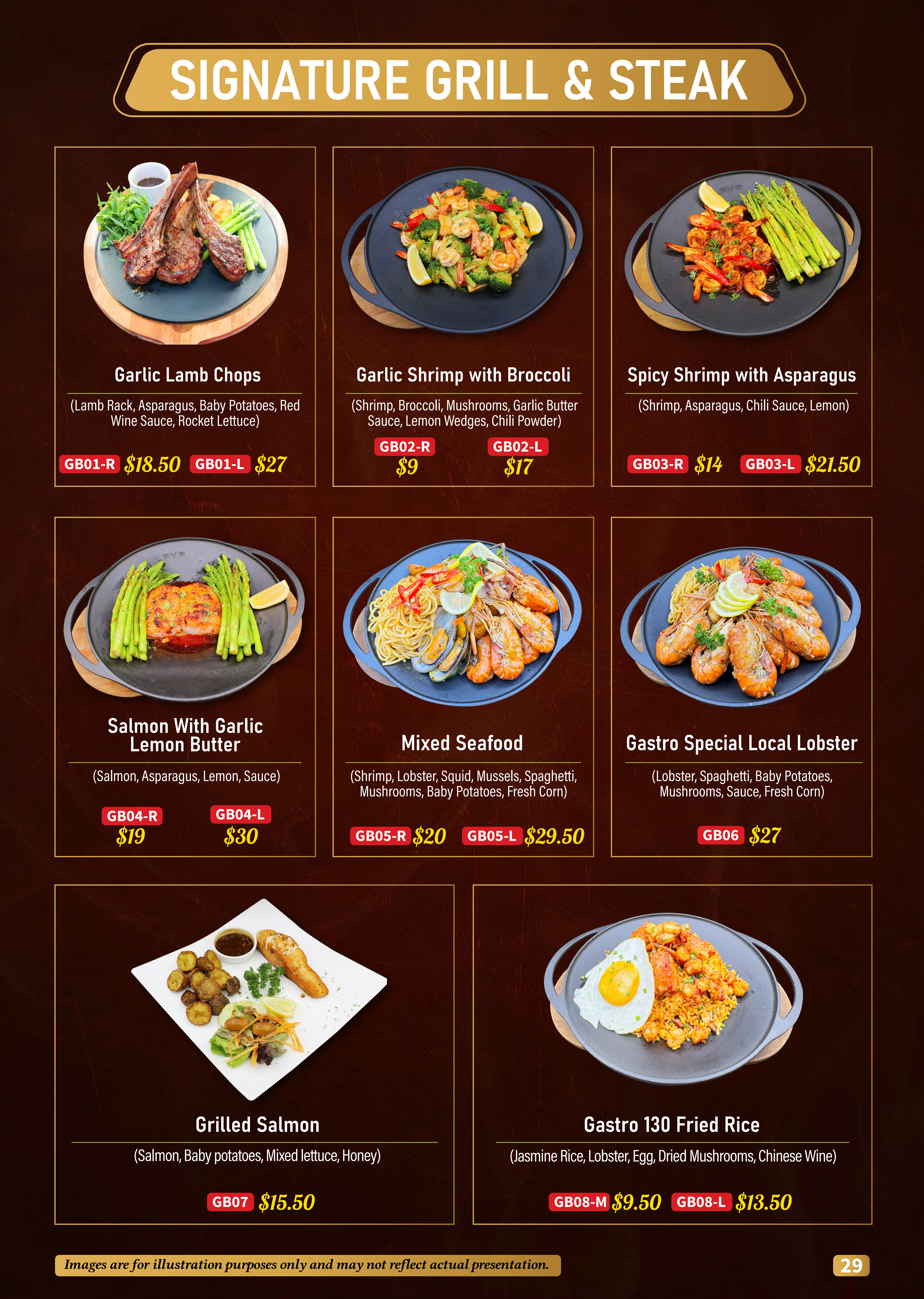 GASTRO Signature Menu